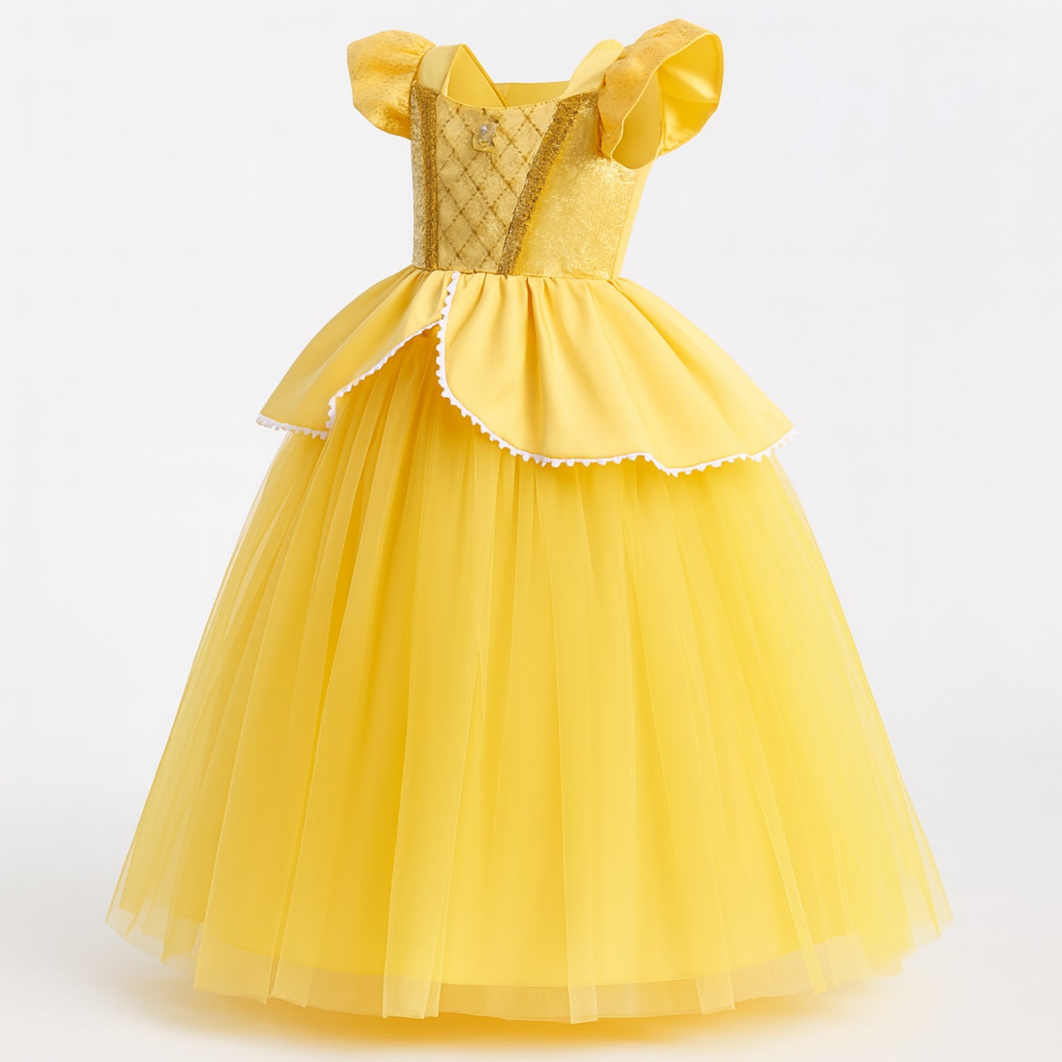 Fantasia Infantil Princesa Bela – A Bela e a Fera com Acessórios Inclusos