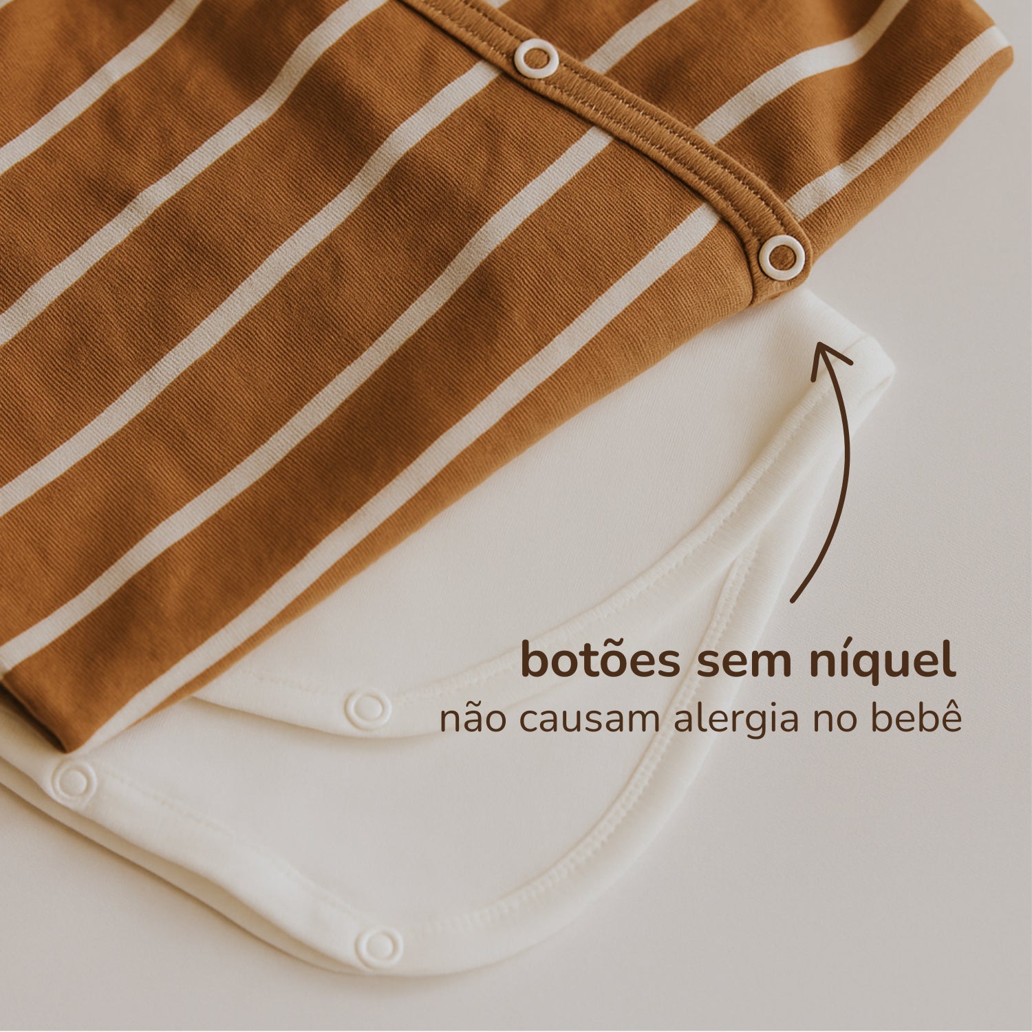 Body Kimono de Bebê Manga Longa em Algodão Orgânico Cru Pipo Kids