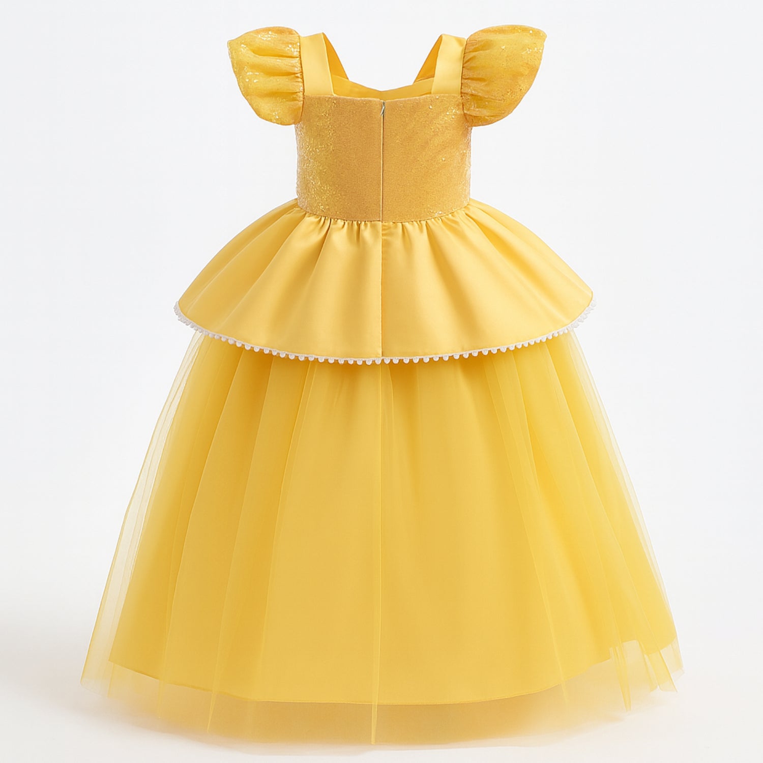 Fantasia Infantil Princesa Bela – A Bela e a Fera com Acessórios Inclusos