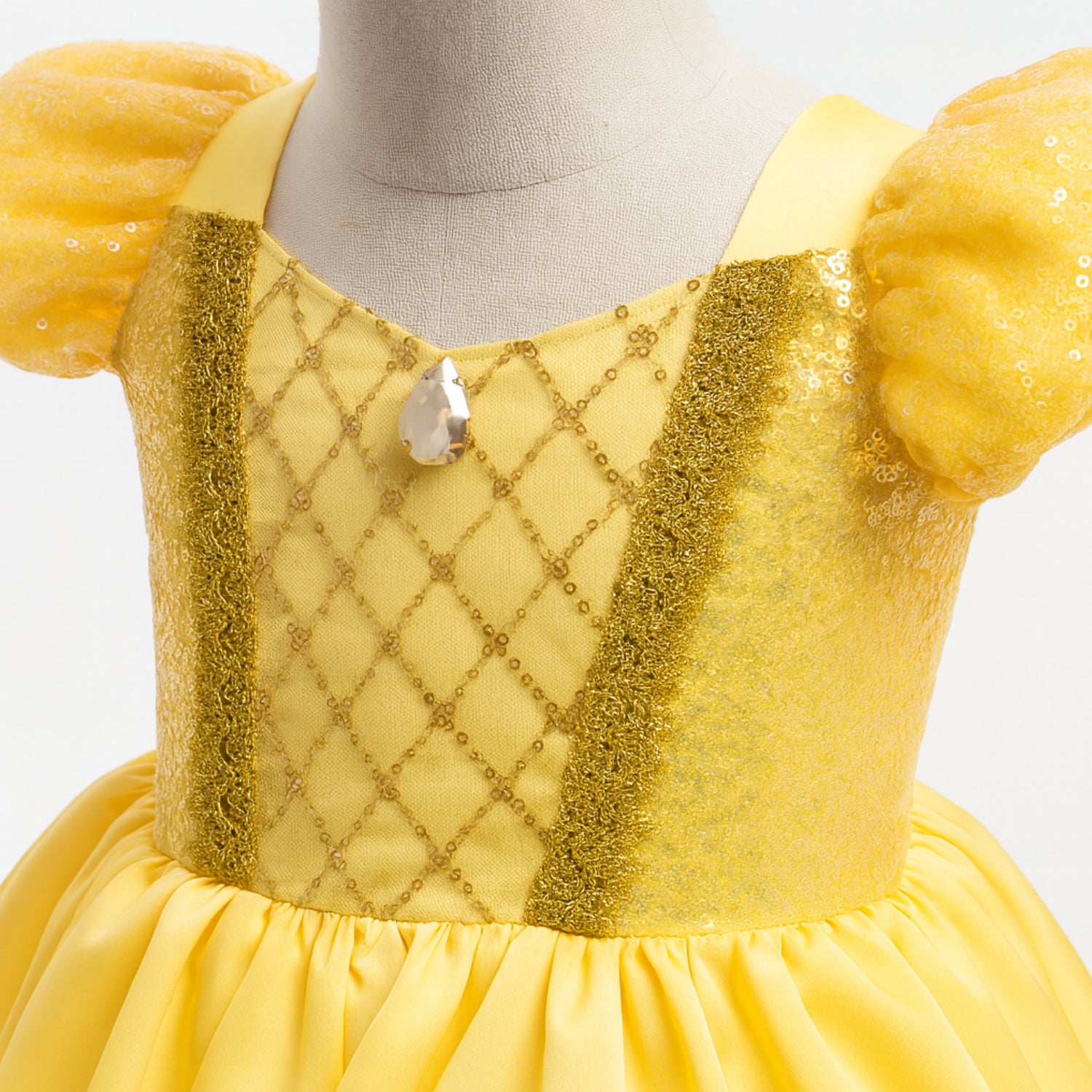 Fantasia Infantil Princesa Bela – A Bela e a Fera com Acessórios Inclusos