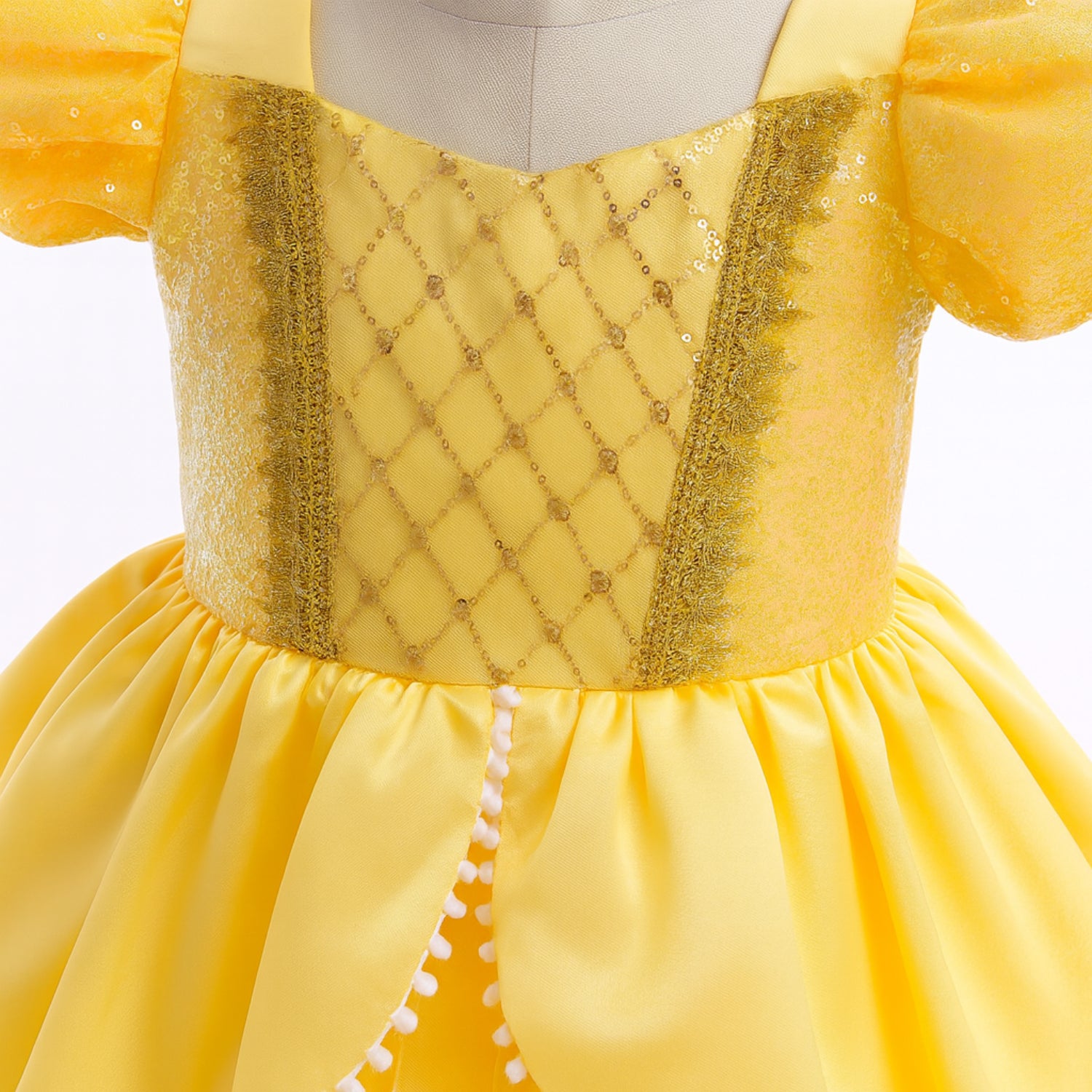 Fantasia Infantil Princesa Bela – A Bela e a Fera com Acessórios Inclusos