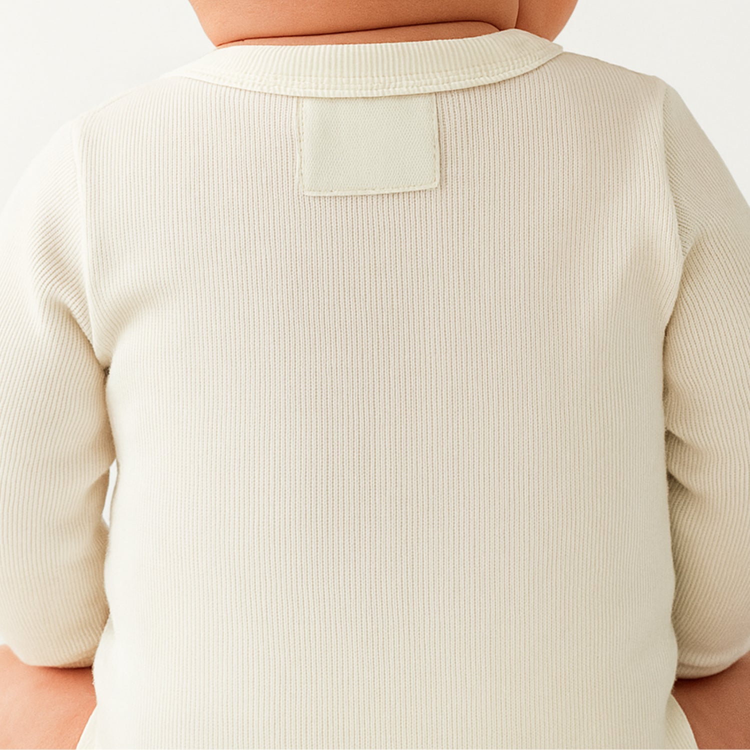 Body Kimono de Bebê Manga Longa Canelado em Algodão Orgânico Cru Pipo Kids