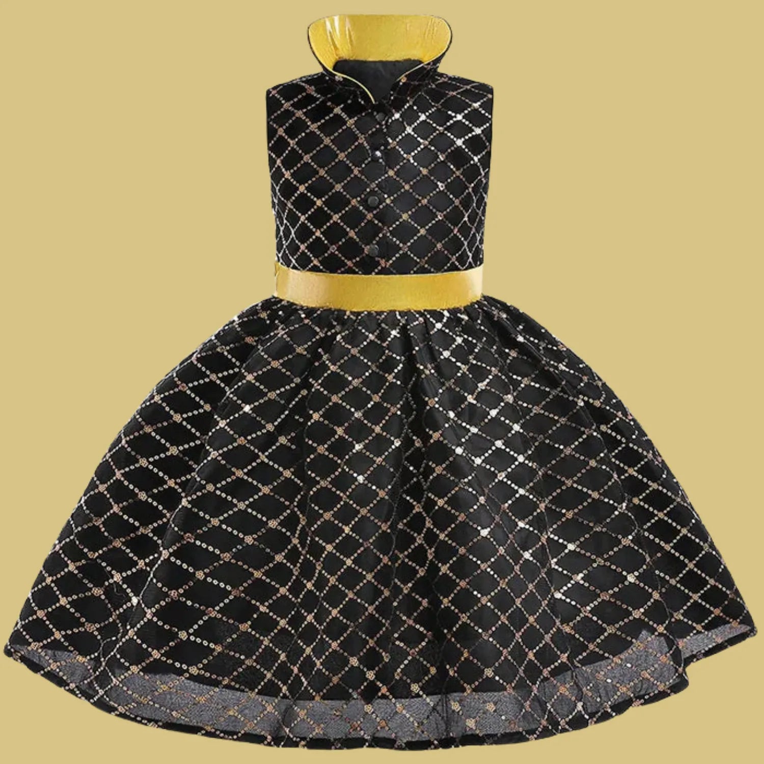 Detalhe do tecido do Vestido Faísca, com a textura do cetim e do poliéster