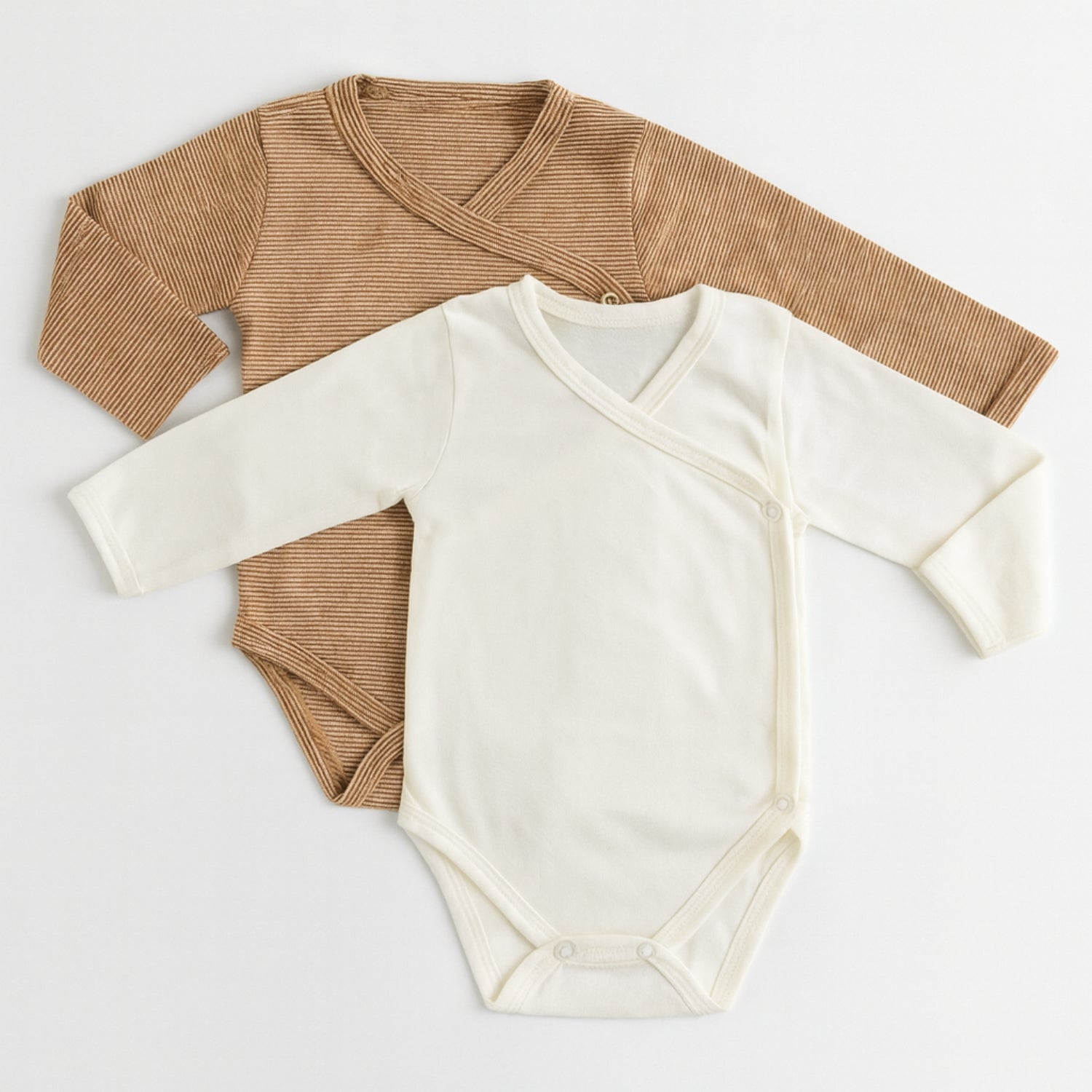 Kit Body Kimono de Bebê Manga Longa em Algodão Orgânico Pipo Kids