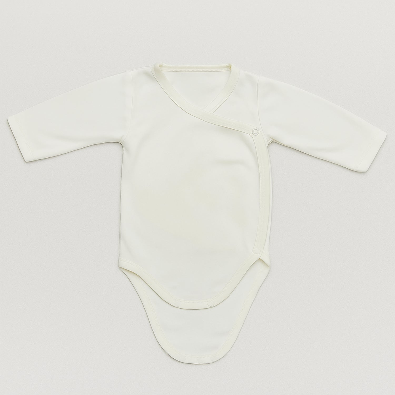 Body Kimono de Bebê Manga Longa em Algodão Orgânico Cru Pipo Kids
