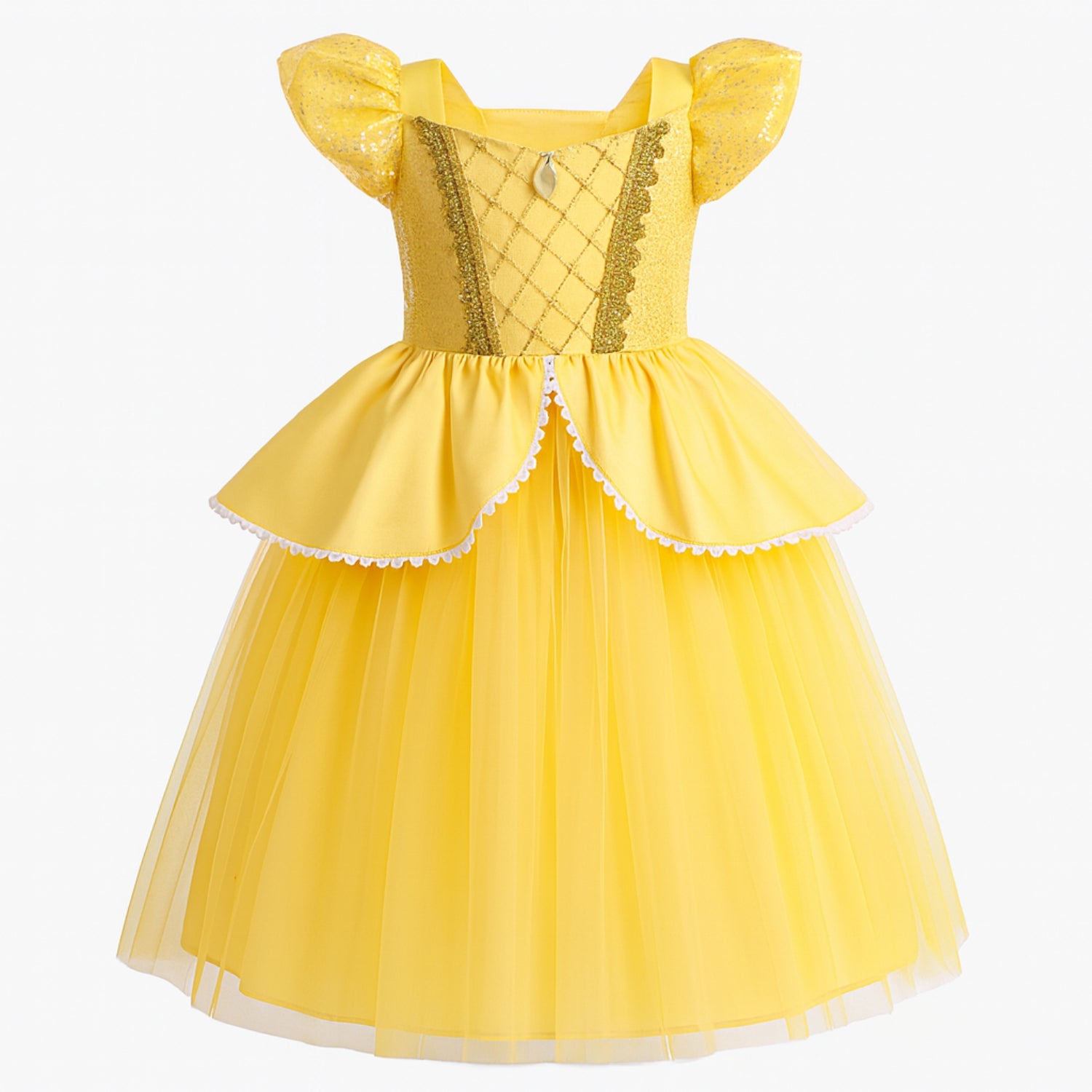 Fantasia Infantil Princesa Bela – A Bela e a Fera com Acessórios Inclusos