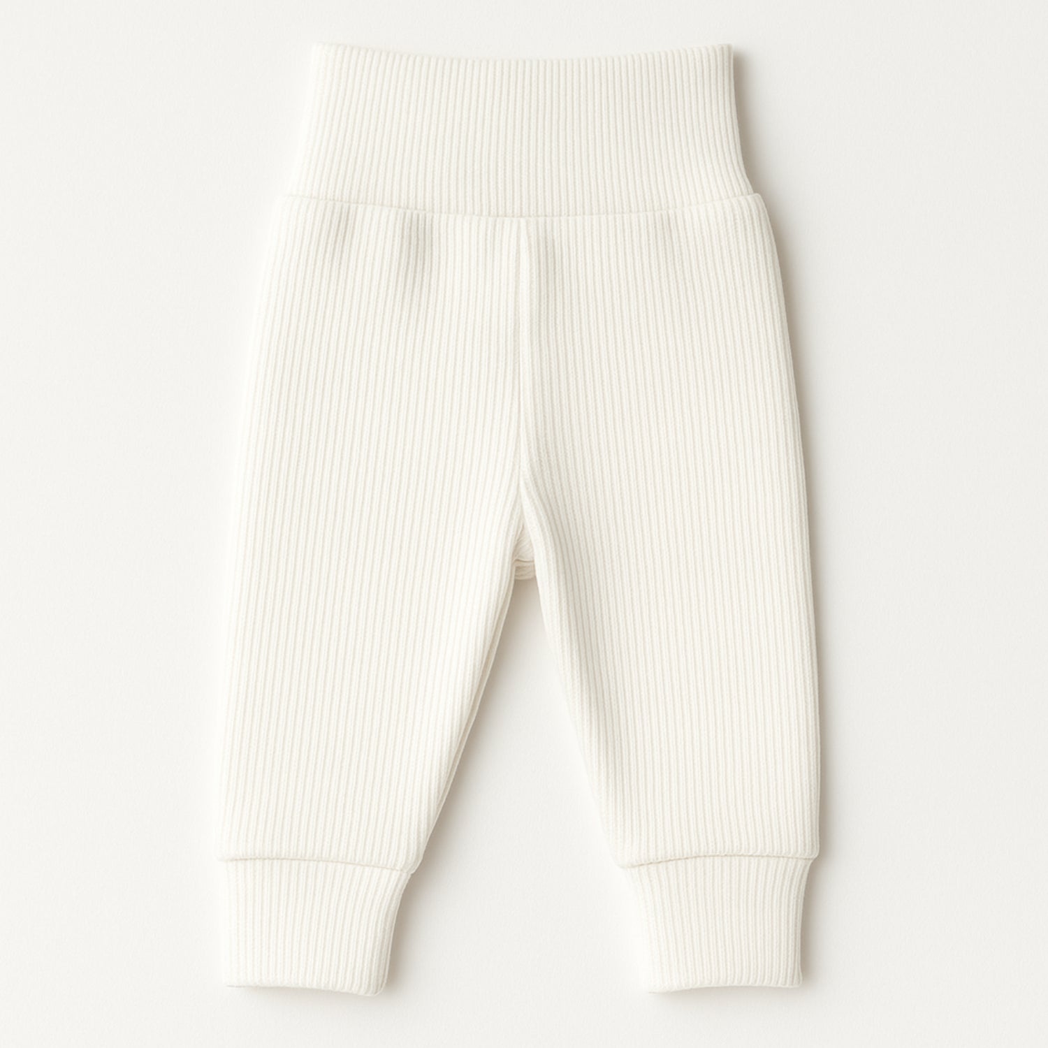 Calça Canelada de Bebê sem Pé em Algodão Orgânico Cru Pipo Kids
