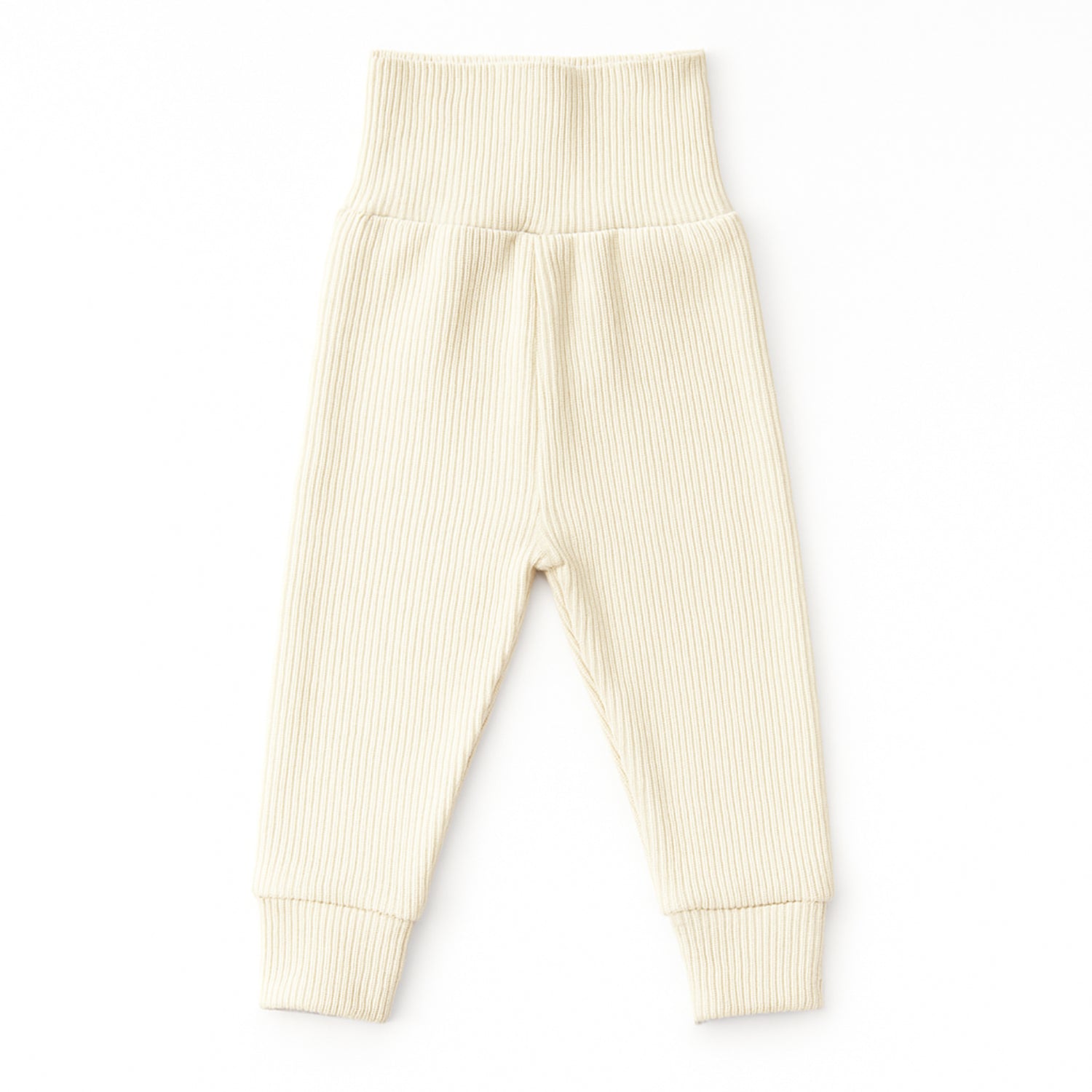 Calça Canelada de Bebê sem Pé em Algodão Orgânico Cru Pipo Kids