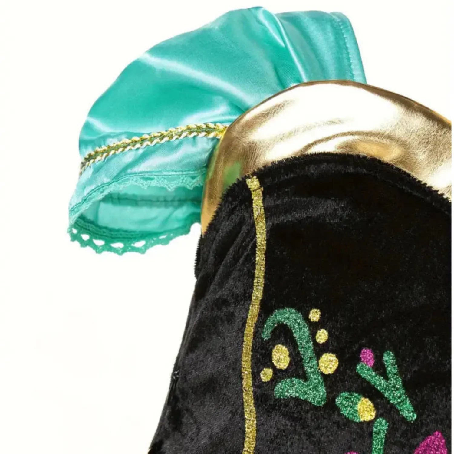 Vestido da Fantasia Princesa Coroação manda detalhada